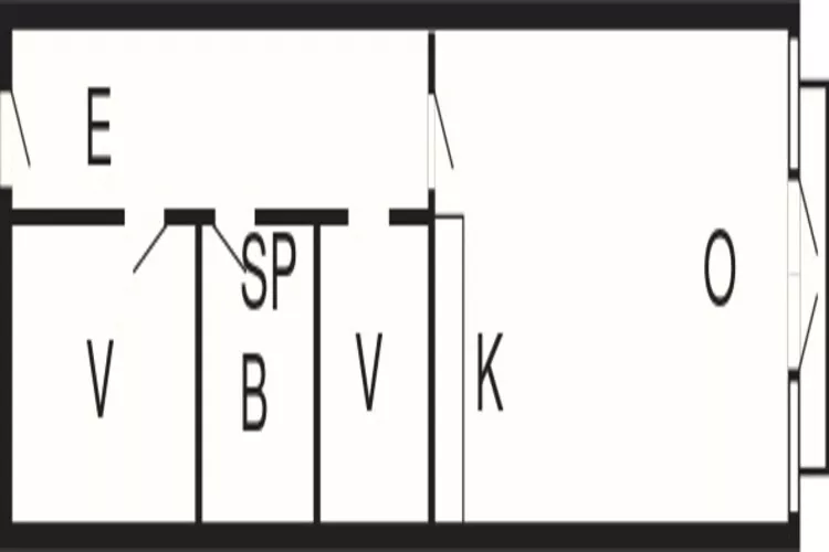 2½ room, partly renovated-Floor plan