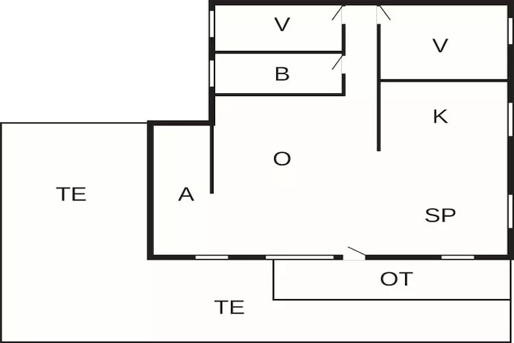 5 person holiday home in Fårvang-By Traum-Floor plan