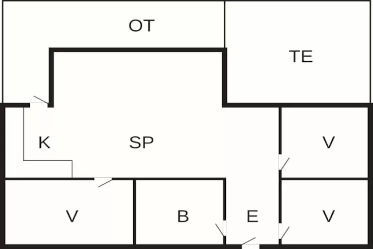 6 person holiday home in Lemvig-By Traum-Floor plan