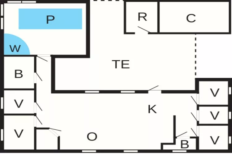 10 Personen Ferienhaus in Glesborg-By Traum-Grundriss