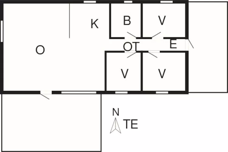 5 person holiday home in Storvorde-By Traum-Floor plan