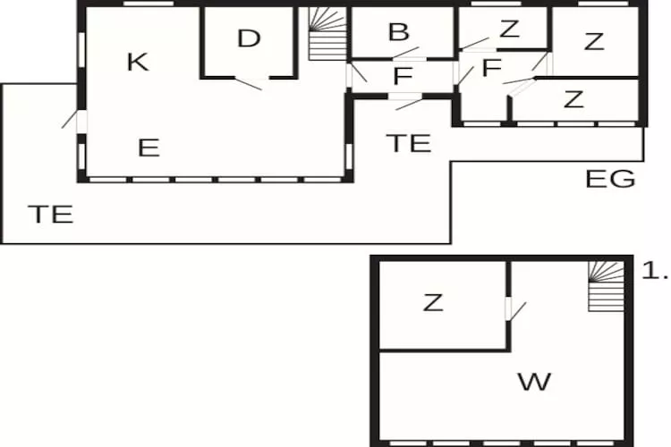 Maison de vacances pour 6 a Kvalsund-Plan