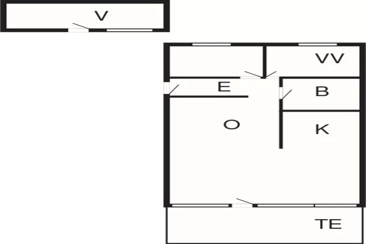 Maison de vacances pour 5 a Esbjerg V-By Traum-Plan d'étage