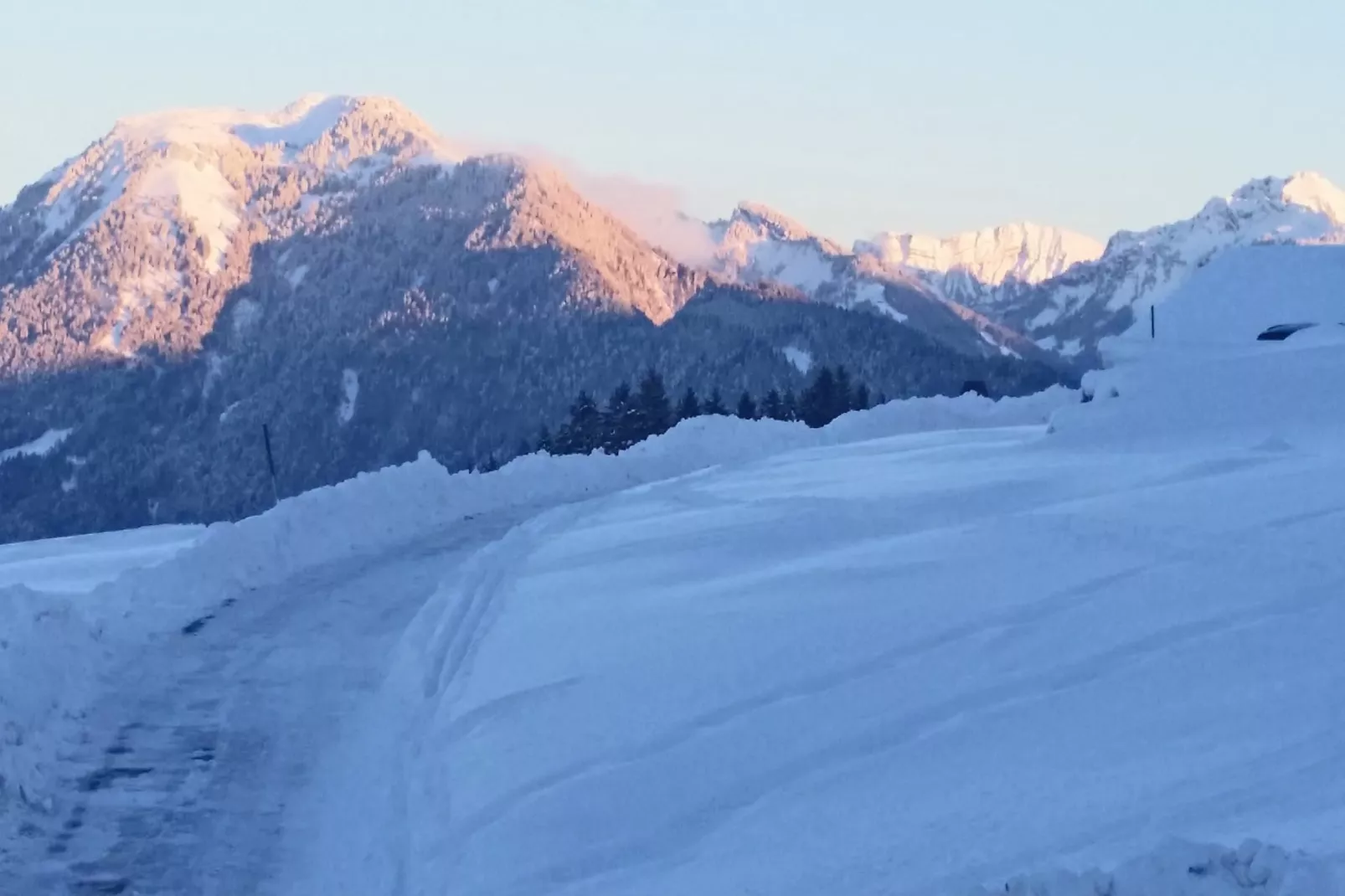 Spielmoos-Area within 1km in winter