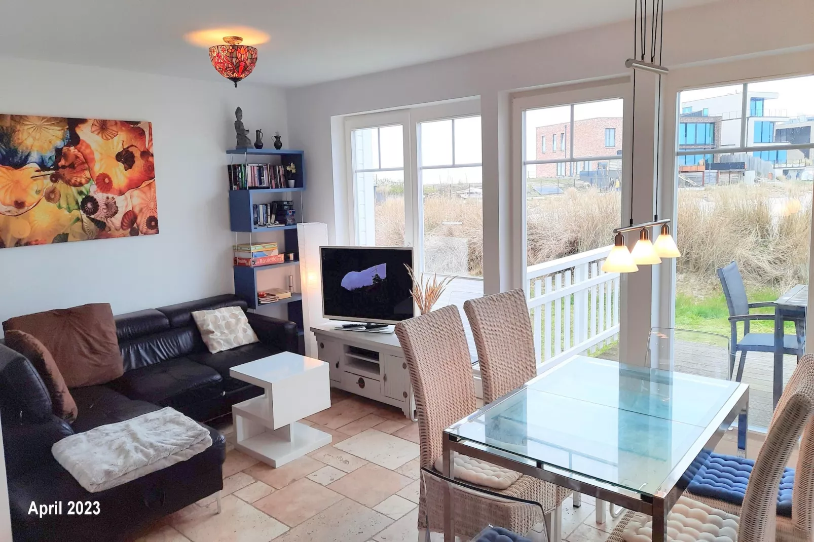 Doppelhaushälfte Olpenitz-Villa Libelle 93 qm 5-6 Pers-Salon