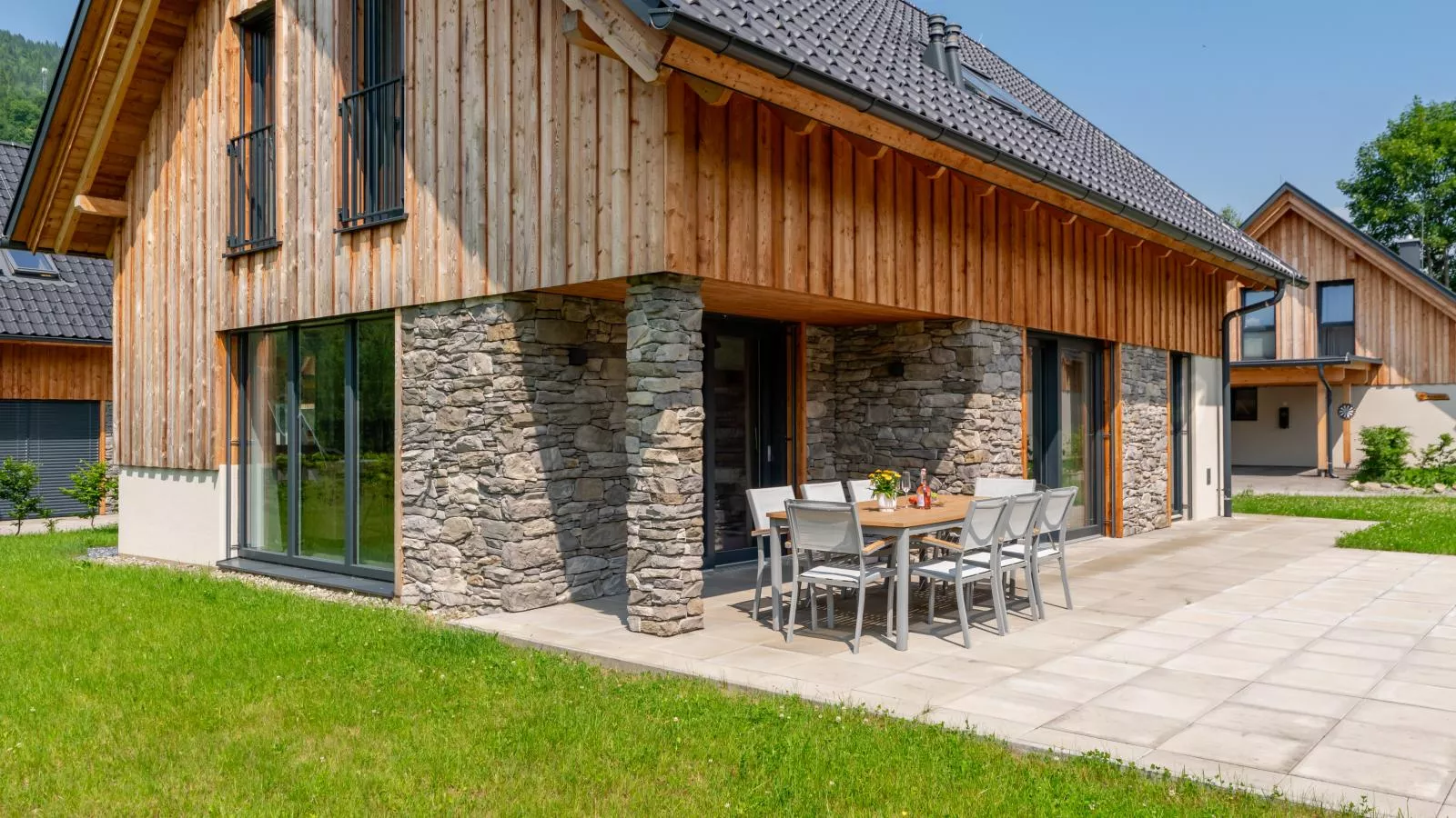 Mountain Chalet An der Mur-Jardins en été