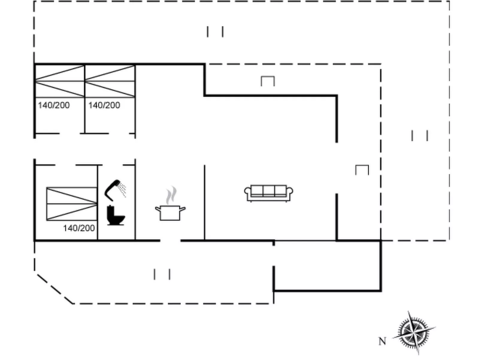 "Aksa" - 400m from the sea-Inside