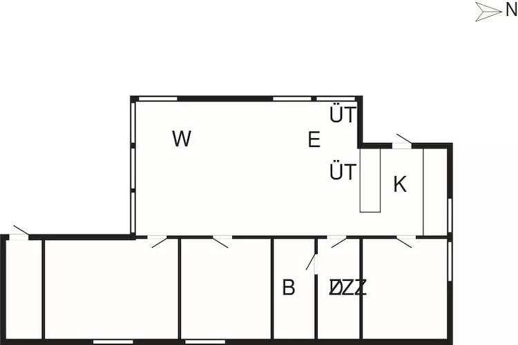 Seafront Holiday Home with Hot Tub-Floor plan