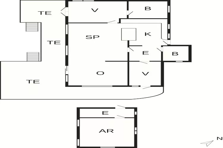 Maison de vacances pour 6 a Frederiksværk-By Traum-Plan