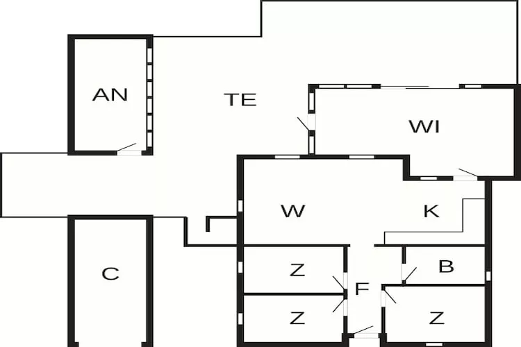 4 Sterne Ferienhaus in Væggerløse-By Traum-Grundriss