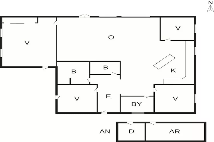 5 star holiday home in Vinderup-By Traum-Floor plan