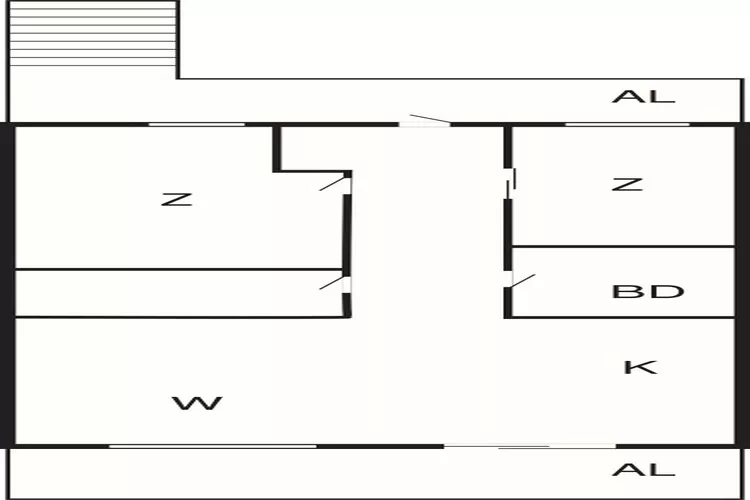 4 person holiday home in Frekhaug-Floor plan