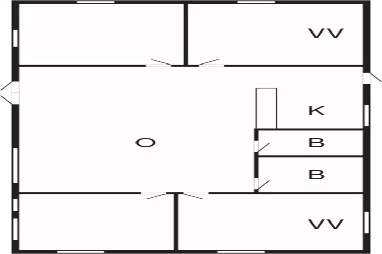 Maison de vacances pour 7 a Hornbæk-By Traum-Plan d'étage