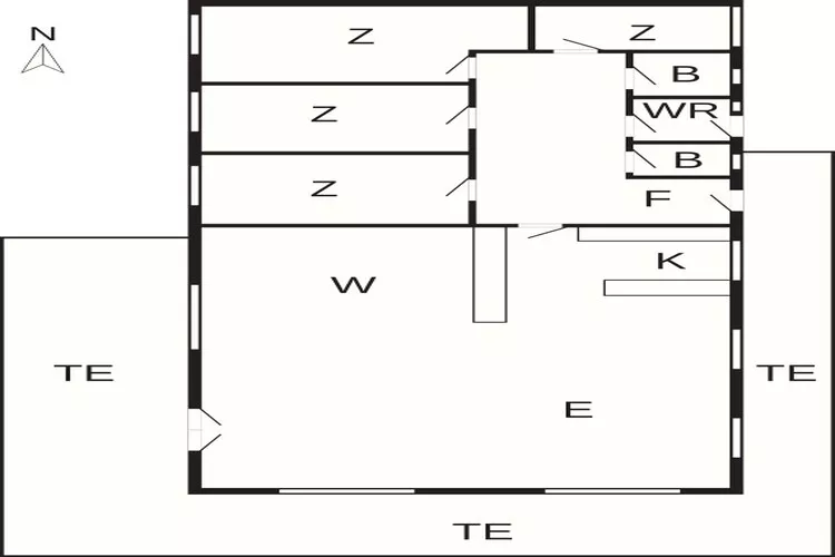 8 person holiday home in Jerup-Floor plan