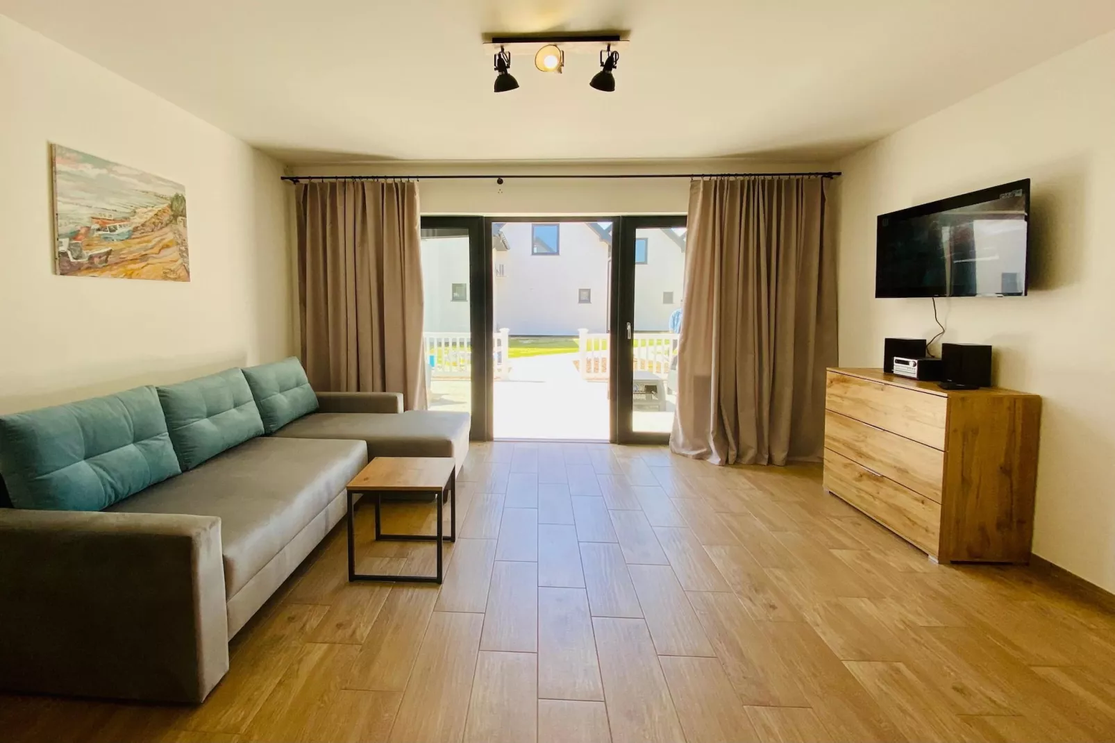 Piętrowe domy wakacyjne dla 5 osób Jarosławiec-Living room