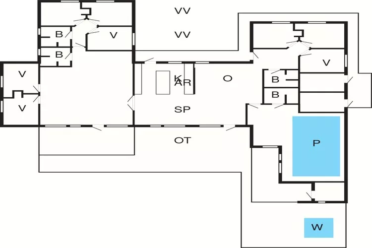 5 Sterne Ferienhaus in Bogense-Grundriss