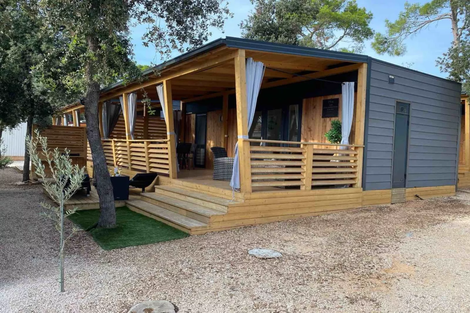 Oliva Mobile Home Camping Park Soline - Two bedroom mobile home with Terrace