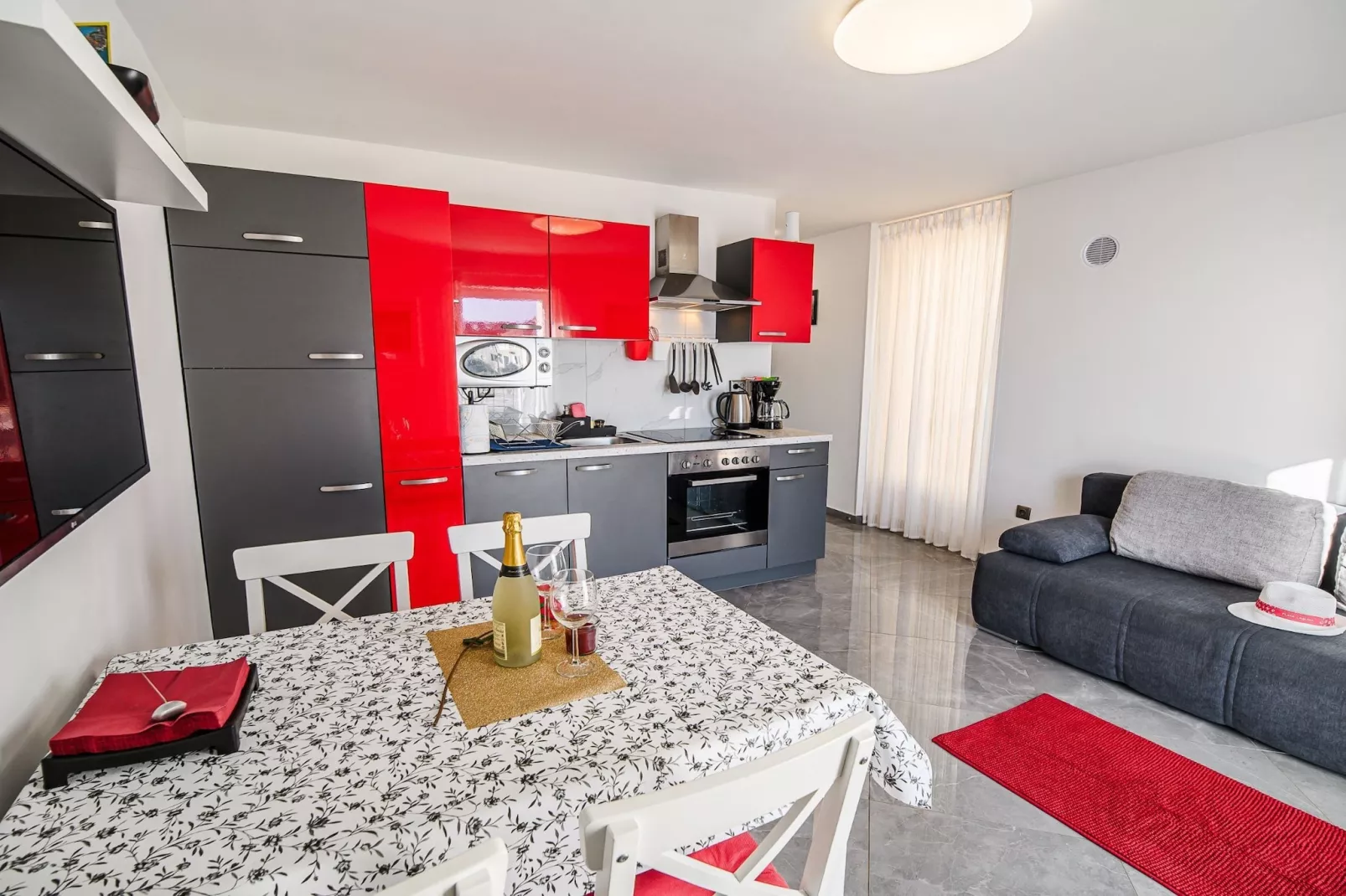 Sleek and Stylish Umag Apartments with Sea View - Two Bedroom Apartment with Balcony