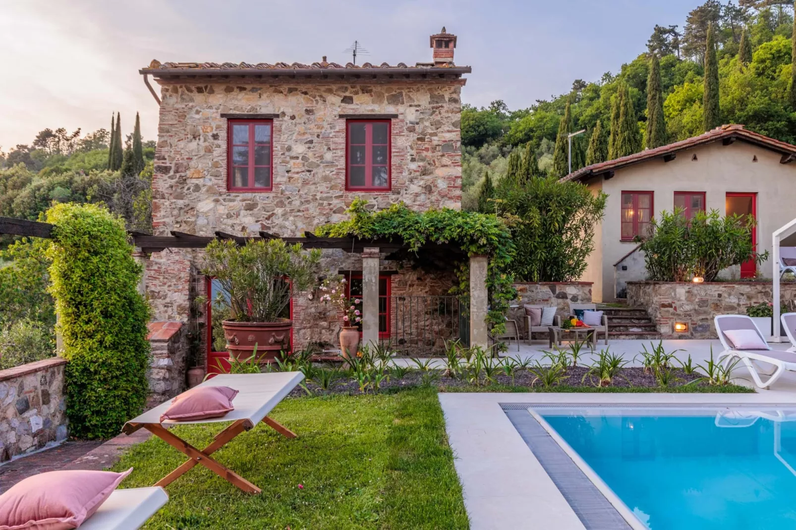 Villa Borbone - perched on the Lucca Hills