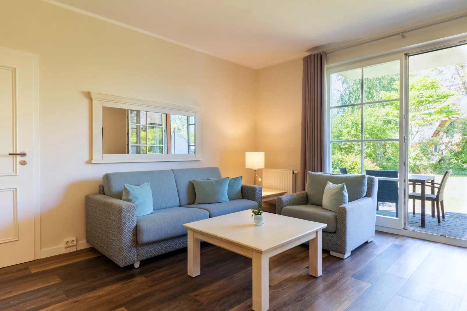 Garten Ferienwohnung - Strandhotel Dünenmeer