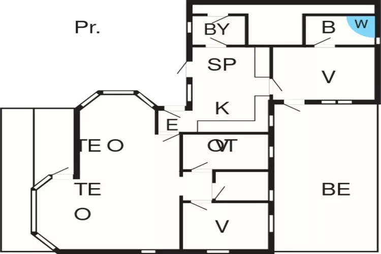 Maison de vacances pour 9 a Sæby-Plan d'étage