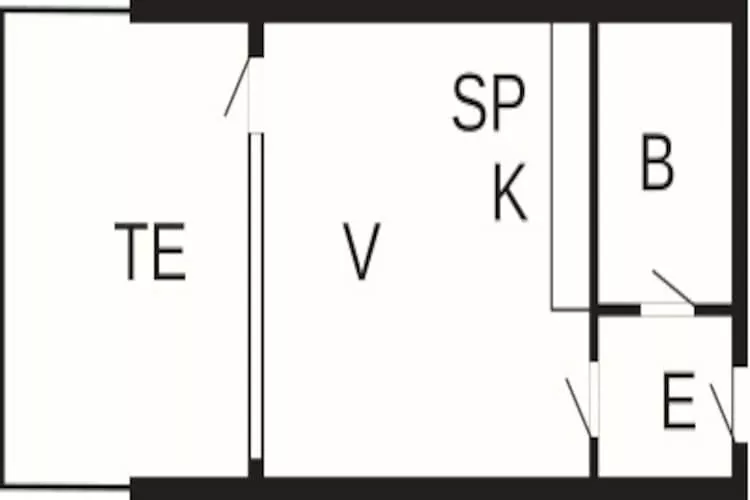 1 room,incl.electricity,Premium-Floor plan