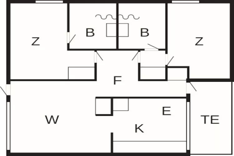 C-3 room,2 bathrooms-Grundriss