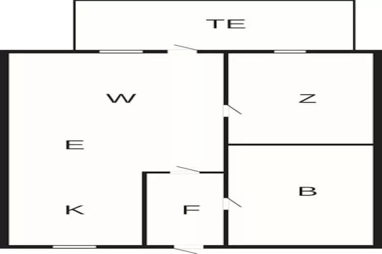 Maison de vacances pour 2 a Aakirkeby-By Traum-Plan d'étage