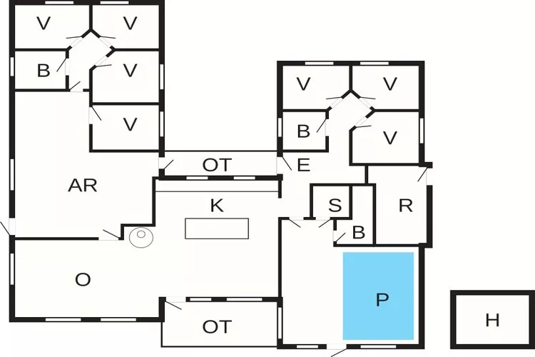 20 person holiday home in Højslev-By Traum-Floor plan