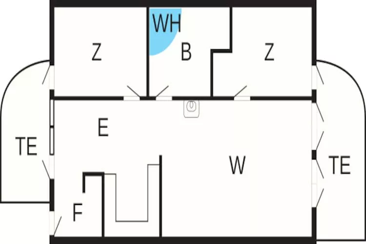 3 room,1 st floor,penthouse-Plan
