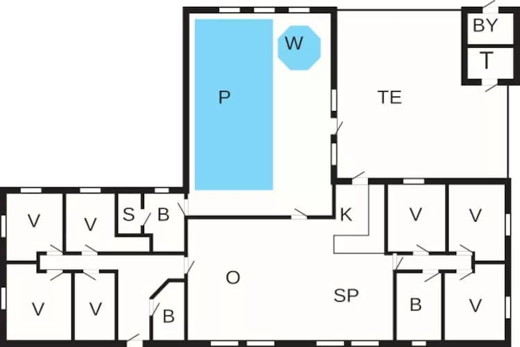 18 person holiday home in Ulfborg-By Traum-Floor plan
