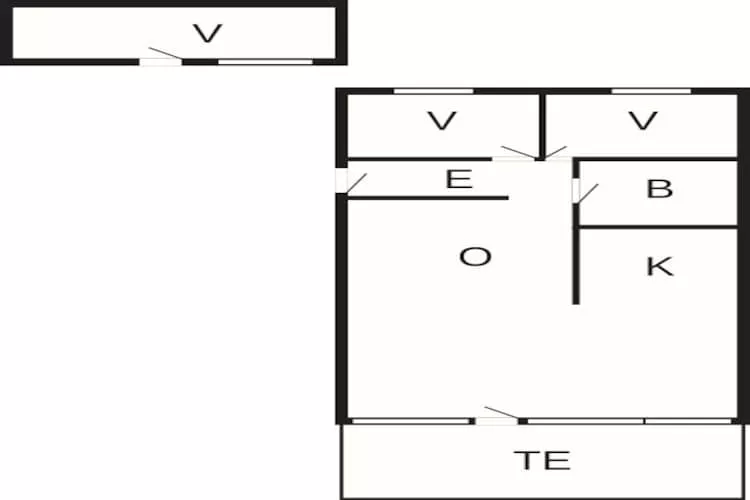 Maison de vacances pour 5 a Esbjerg V-By Traum-Plan d'étage