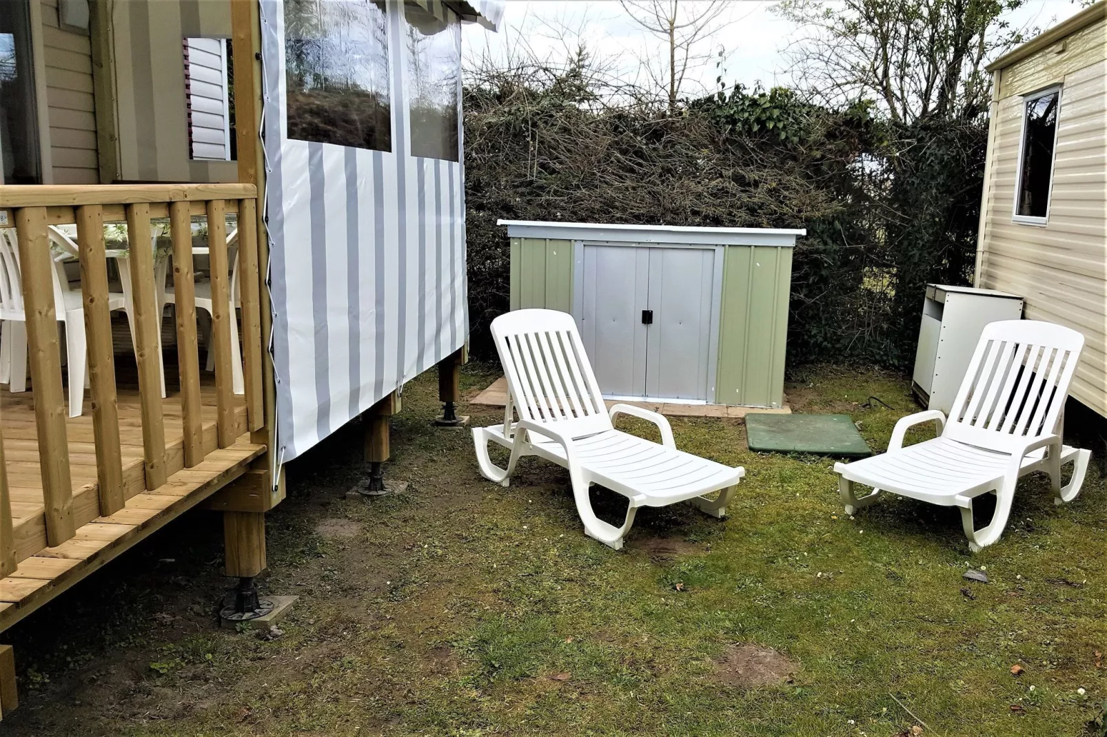 Mobil-home 6 pax-Terrasse/Balkon