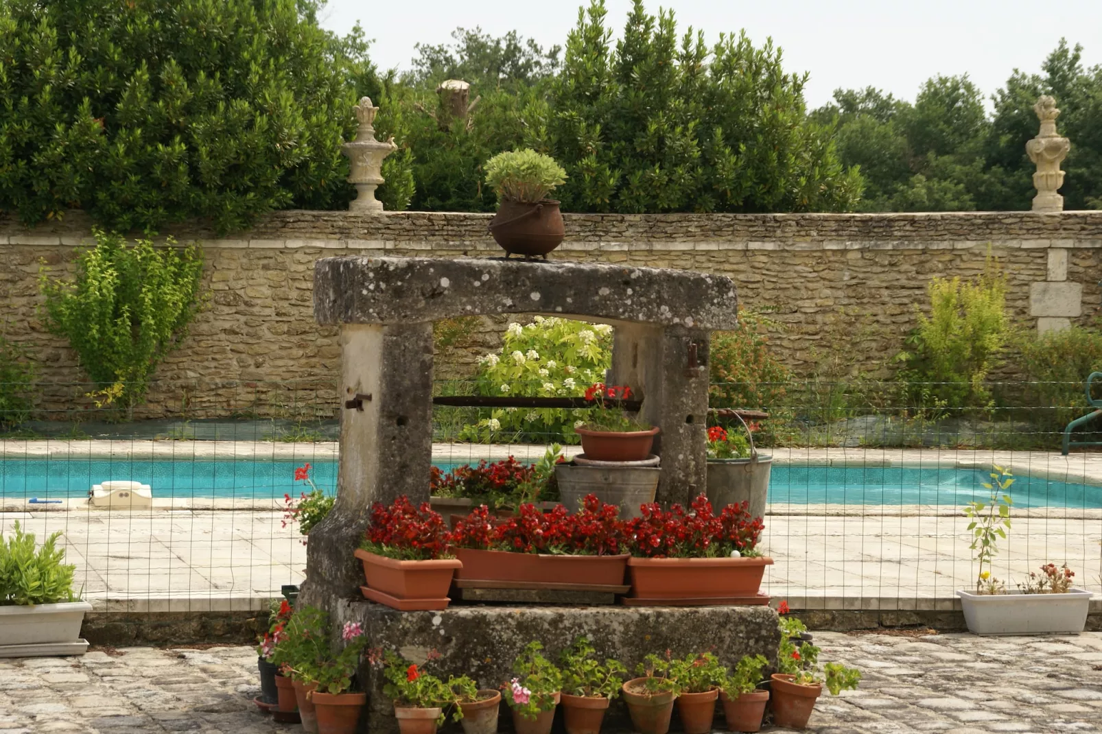 Manoir avec piscine privée-Garten Sommer