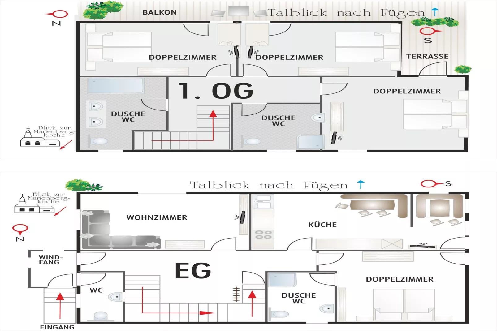 Ferienhaus Marienbergl - 10 Personen-Ambiance