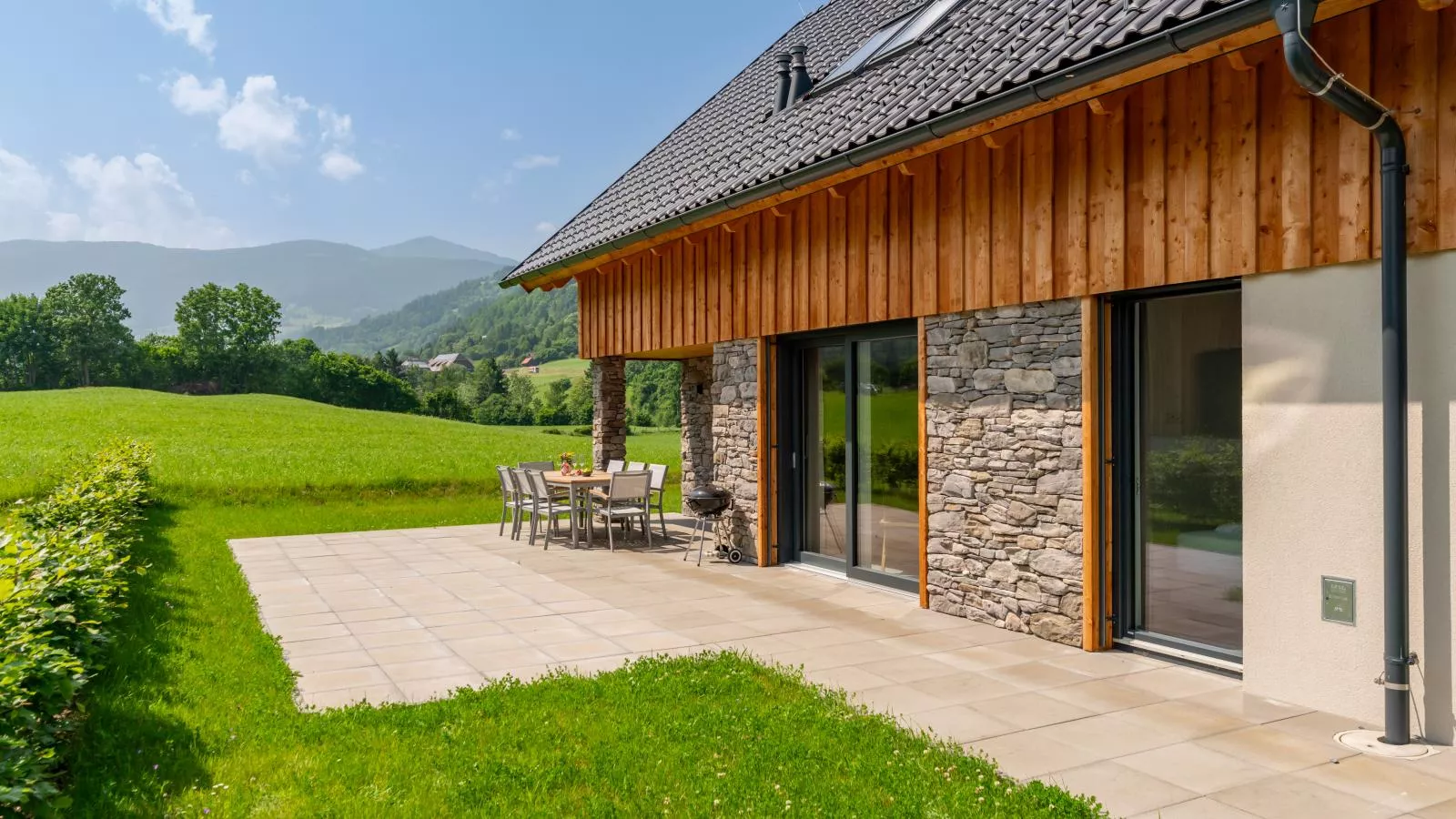 Mountain Chalet An der Mur-Jardins en été