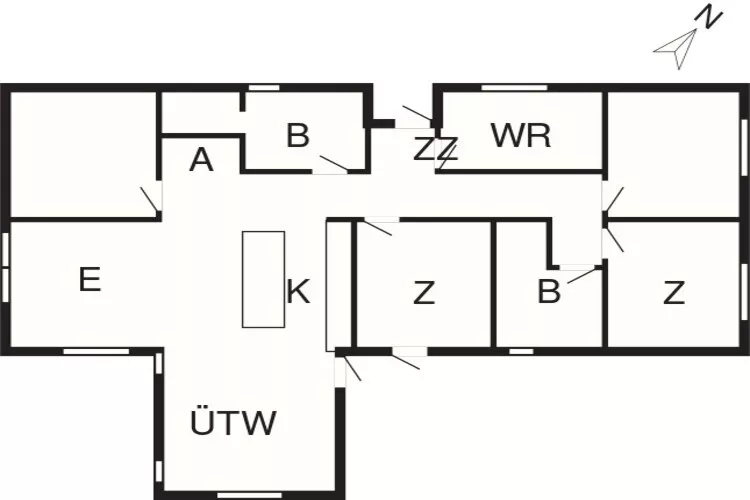 10 person holiday home in Glesborg-By Traum-Floor plan