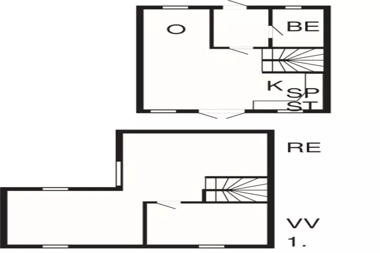 3 room,2 levels-Plan
