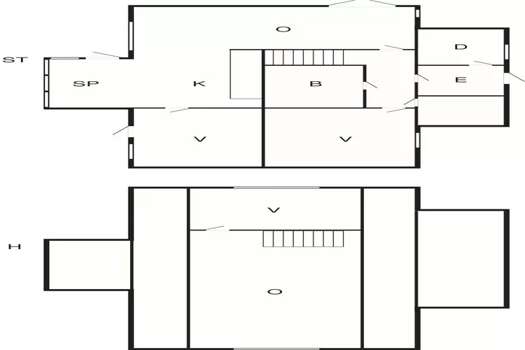 8 person holiday home in Tjørhom-By Traum-Floor plan