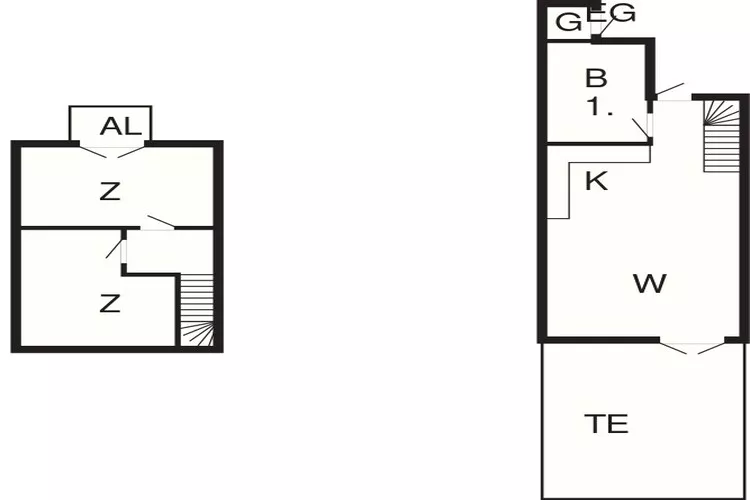 3 rooms app.,2stories,bay view,PLUS-Floor plan