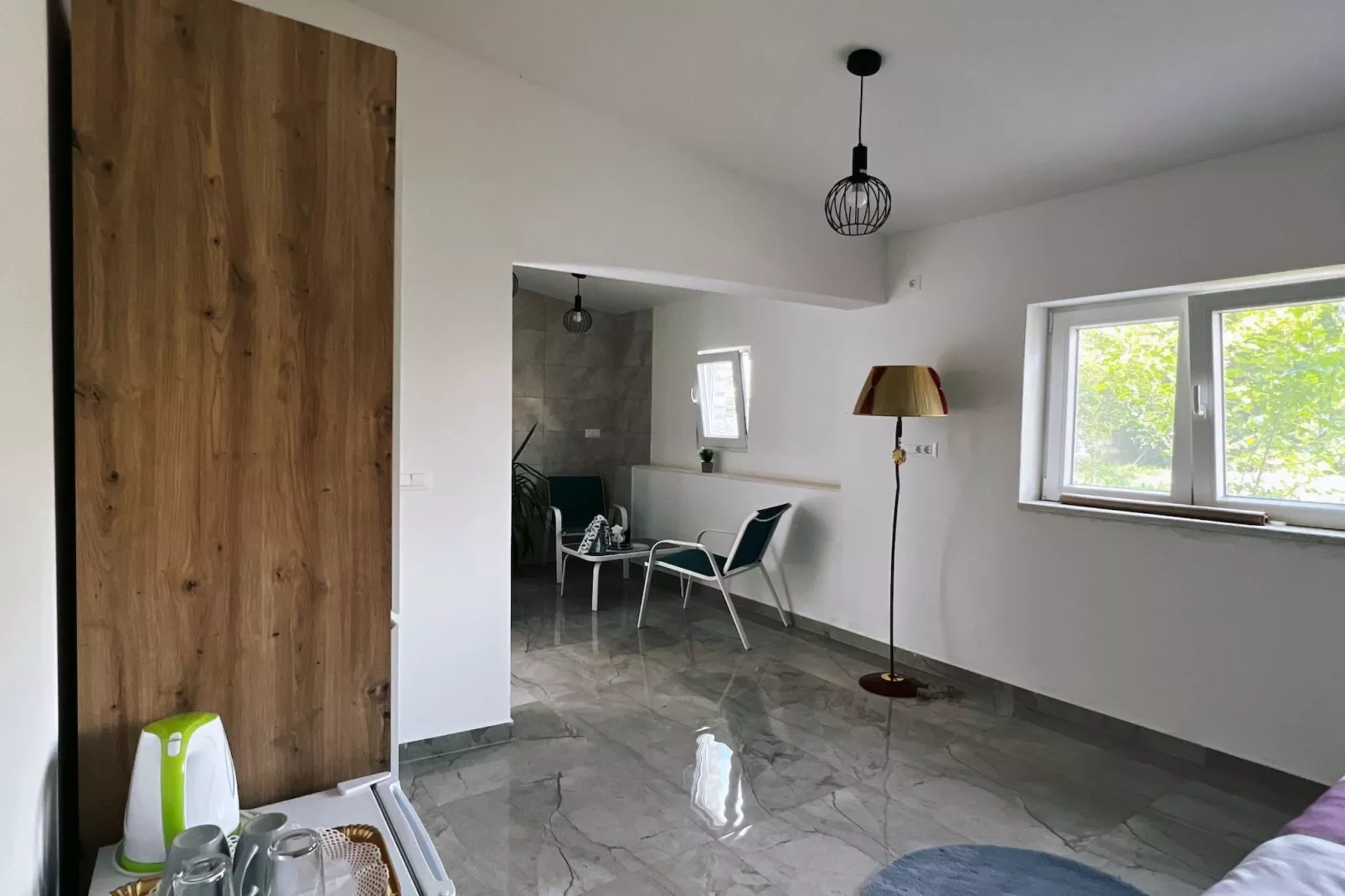 Apartments & Rooms Tapera- Comfort Double Room with Terrace and Partial Sea View 2-Im Freien