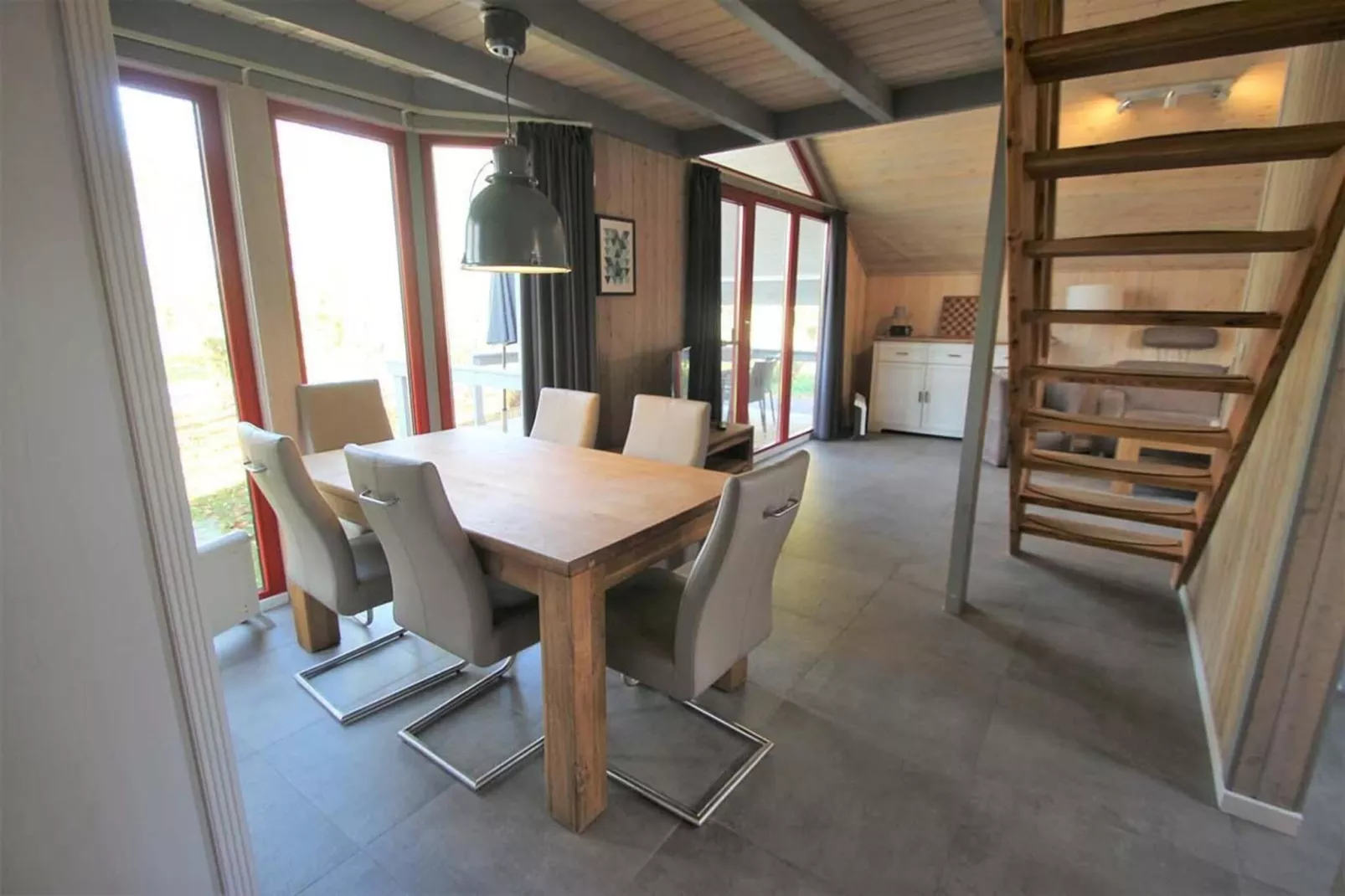 FH Wildgans Comfort mit Sauna & Kaminofen 81 qm 26-Dining room