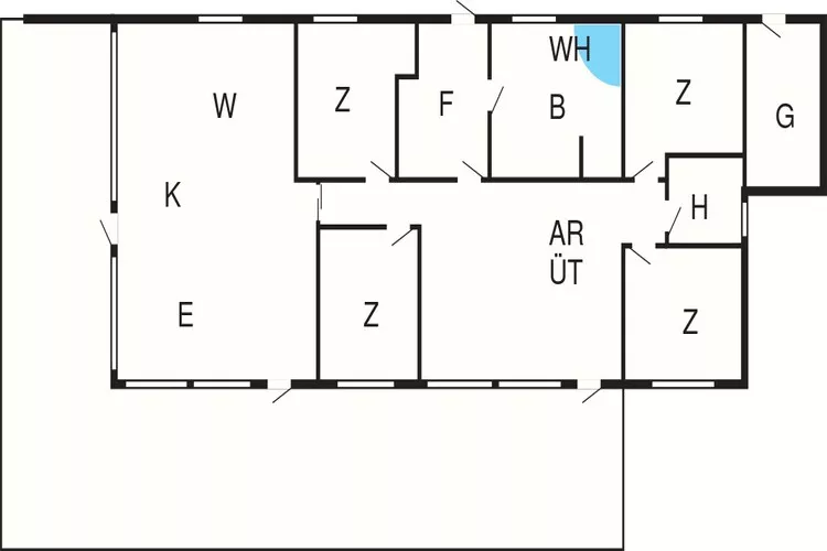 5 star holiday home in Humble-Floor plan