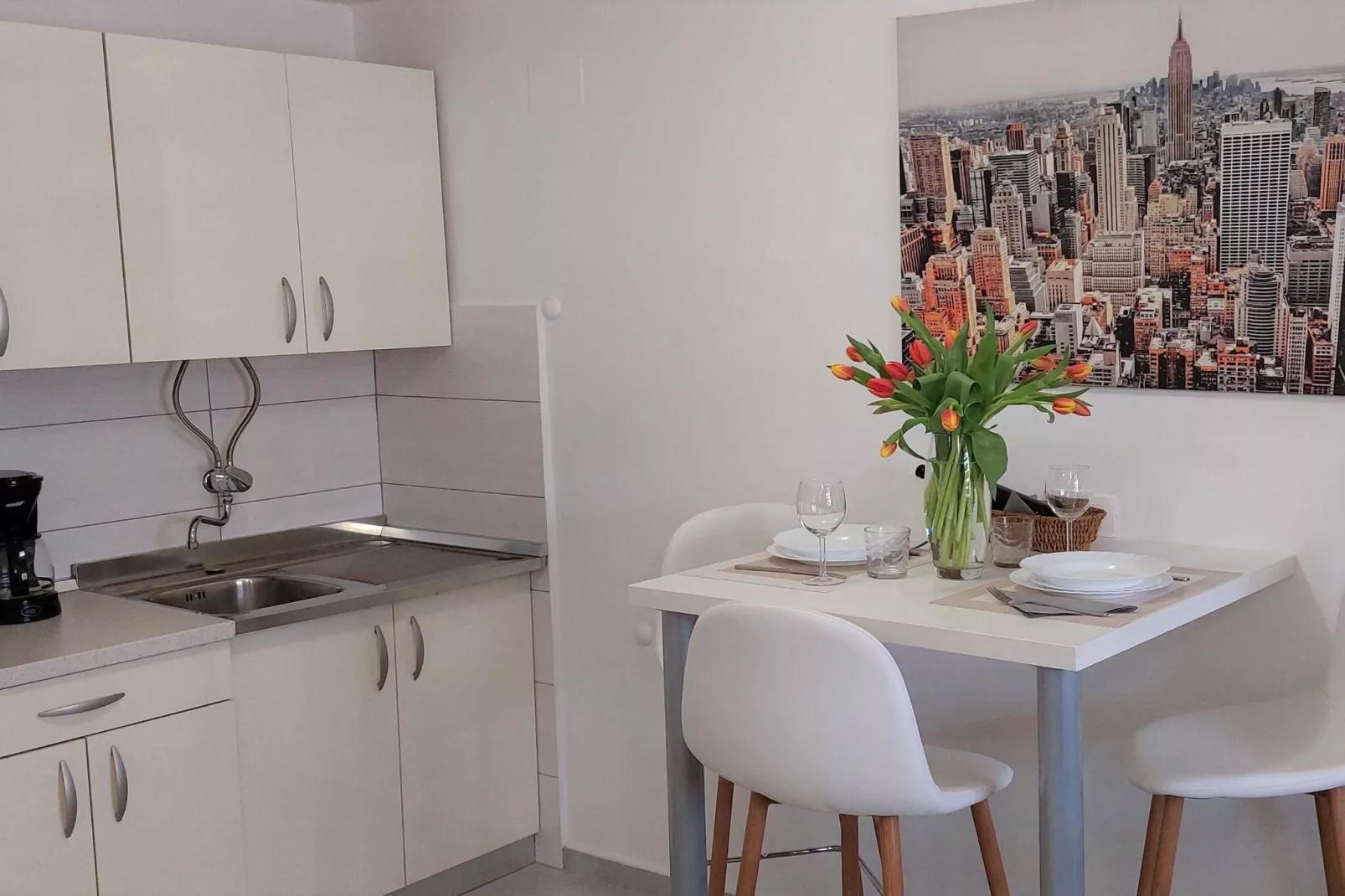 Modern Crikvenica Apartments with Sea View - One Bedroom Apartment with Terrace