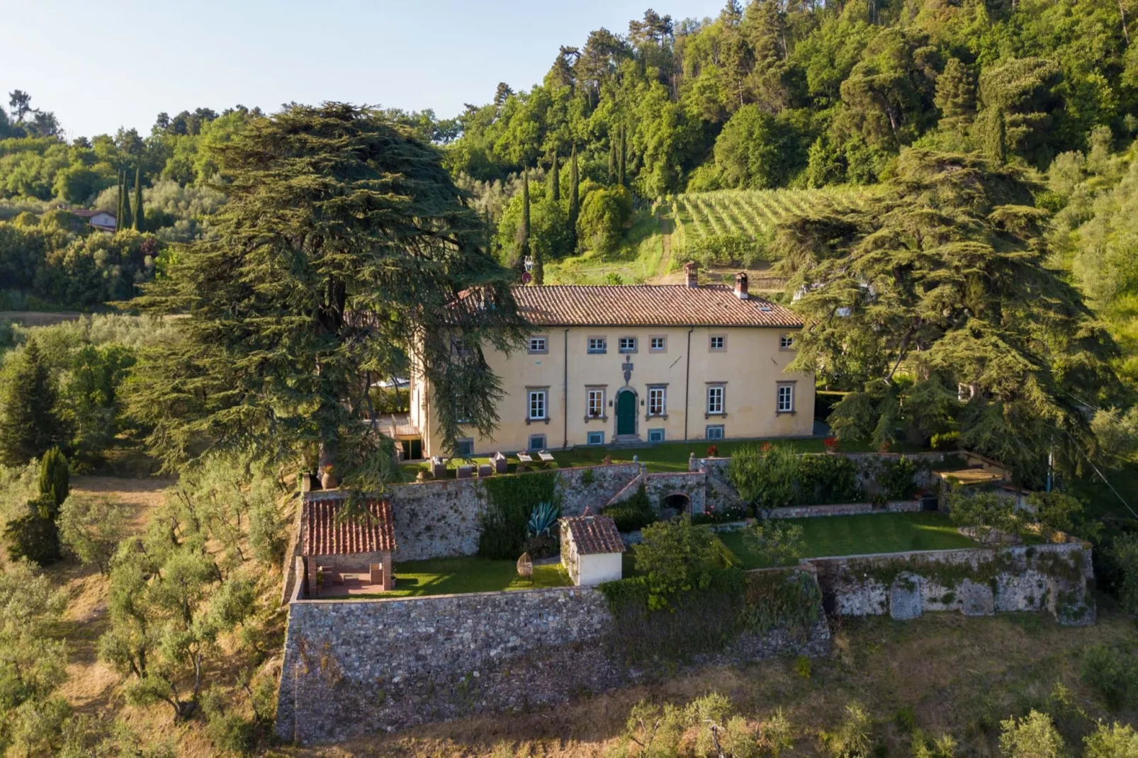 Villa Borbone - perched on the Lucca Hills