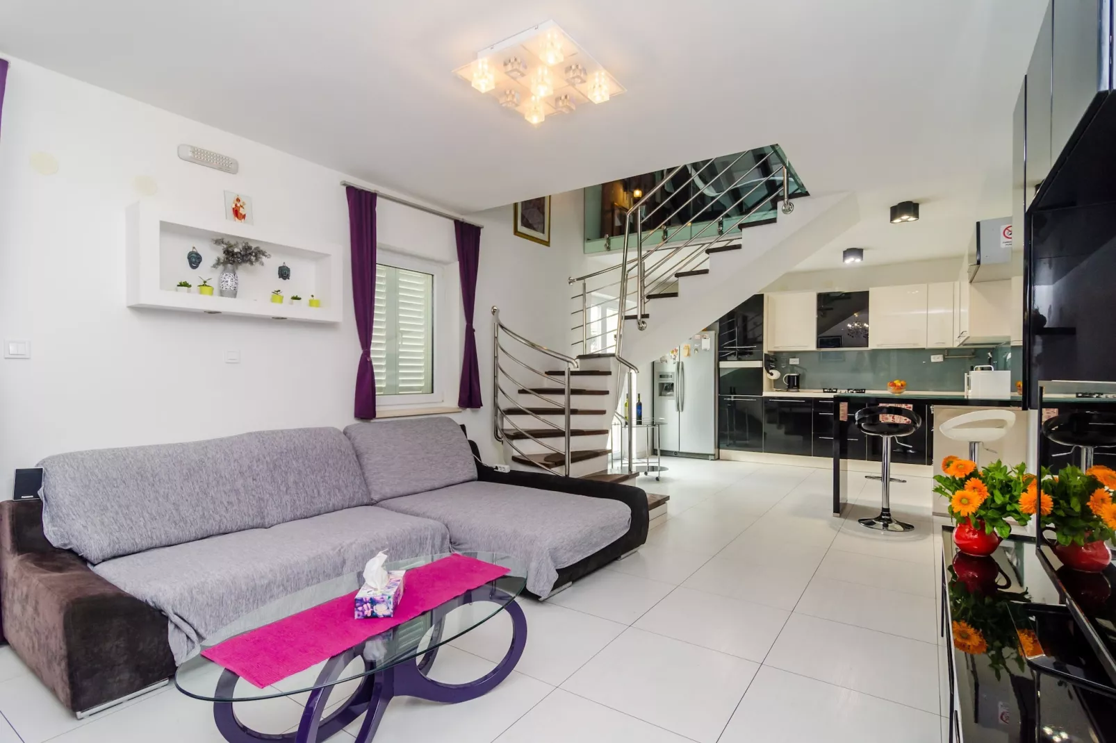 Apartment Villa Mikica - Four Bedroom Duplex Apartment with Terrace and Partial Sea View