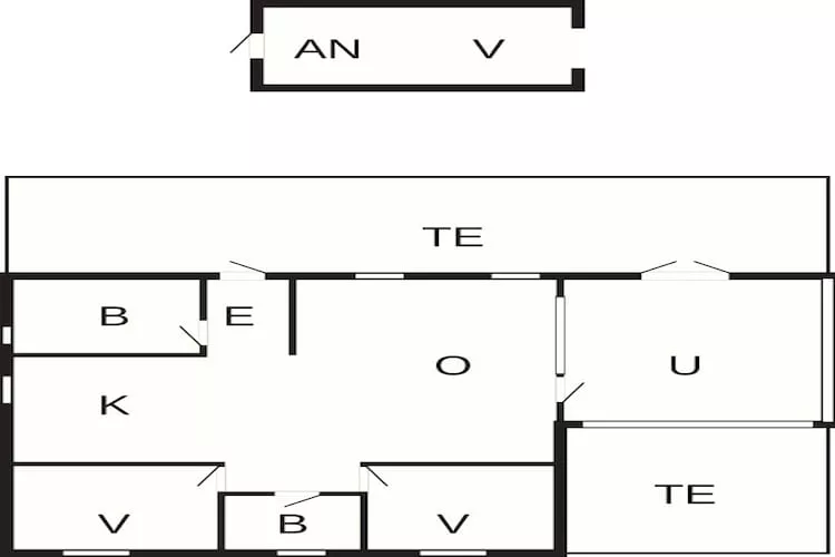 6 person holiday home in Storvorde-Floor plan