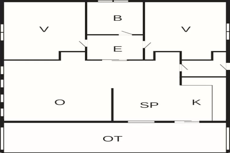 1 bad m/havkig Standard-Floor plan