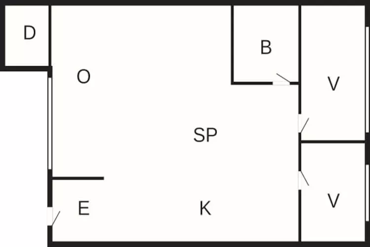 4 person holiday home in Bogense-By Traum-Floor plan