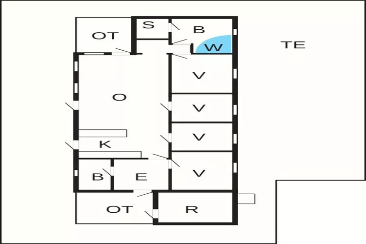 8 person holiday home in Saltum-By Traum-Floor plan